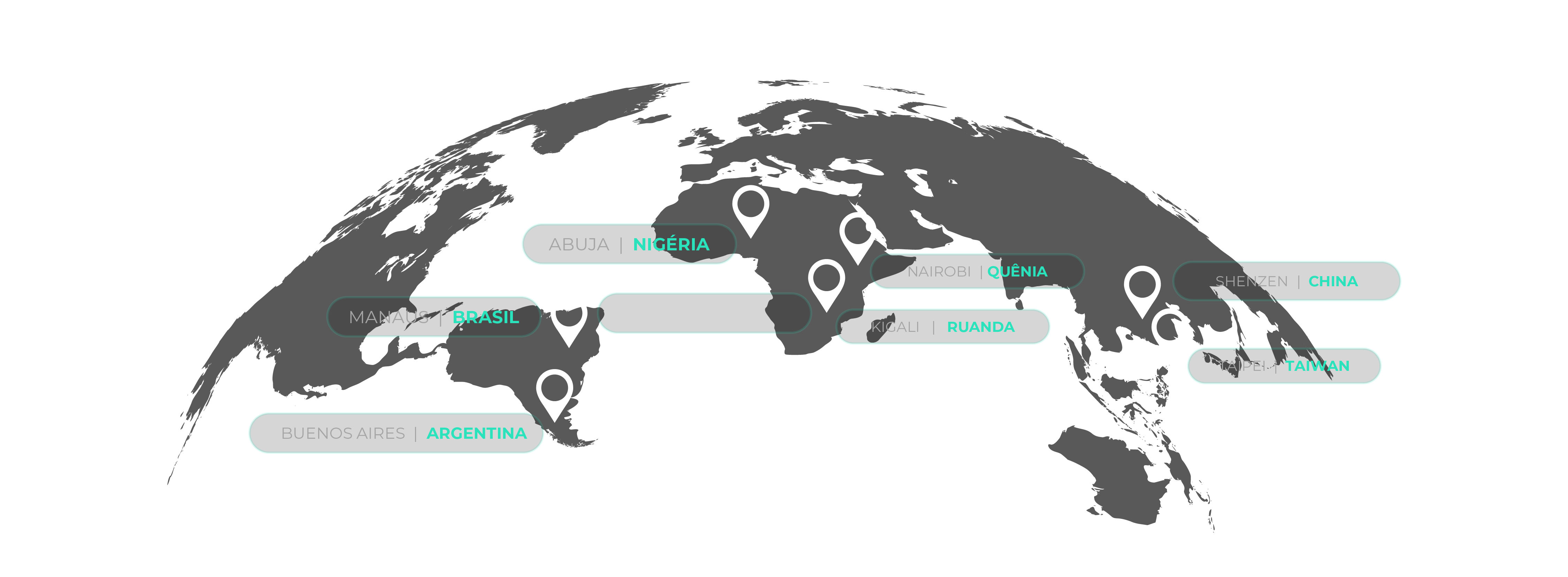 Mapa de Atuação Global Positivo Tecnologia